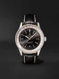 Breitling Navitimer 1 Automatic 41mm Black Dial Black Leather Strap Mens Watch - A17326211B1P2