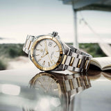Tag Heuer Aquaracer Calibre 5 Automatic White Dial Two Tone Steel Strap Watch for Men - WAY2151.BD0912