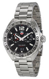 Tag Heuer Formula 1 Black Dial Silver Steel Strap Watch for Men - WAZ111A.BA0875