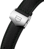 Tag Heuer Formula 1 Calibre 16 Automatic Chronograph Green Dial Black Leather Strap Watch for Men - CAZ2016.FC6473