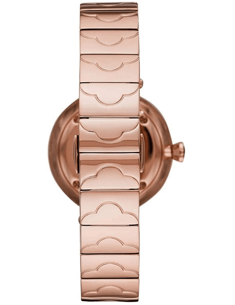 Emporio Armani Mother of Pearl Dial Rose Gold Steel Strap Watch For Women - AR11236