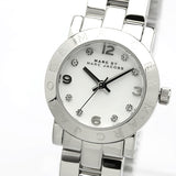 Marc Jacobs Mini Amy White Dial Silver Steel Strap Watch for Women - MBM3055
