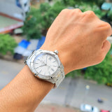 Tag Heuer Aquaracer Automatic White Dial Silver Steel Strap Watch for Men - WAY2111.BA0928