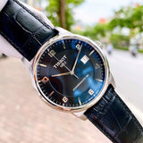 Tissot Luxury Powermatic 80 Black Dial Black Leather Strap Watch For Men - T086.407.16.057.00