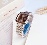 Gucci G-Gucci Brown Dial Silver Steel Strap Watch For Women - YA125413