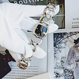 Gucci G Diamonds Black Dial Silver Steel Strap Watch For Women - YA125509