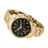 Maserati Successo Black Dial Gold Stainless Steel Watch For Men - R8873645002