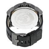 Diesel Mr Daddy 2.0 Chronograph Black Dial Black Leather Strap Watch For Men - DZ7348