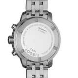 Tissot PRC 200 Chronograph Black Dial Silver Steel Strap Watch For Men - T055.417.11.057.00